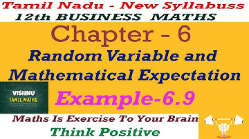 TN-NEW Syllabus-Business Maths| Chapter-6| Example-6.9