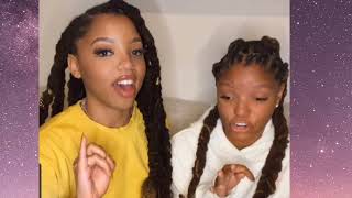 Chloe and Halle Bailey play 'never have I ever' game ahead of 'Surprise' release❗