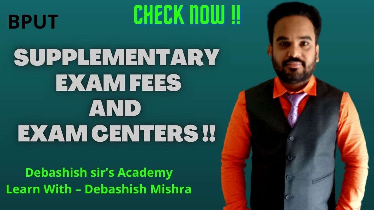 DETAIL ALL ABOUT SUPPLEMENTARY FEES AND EXAM CENTER.