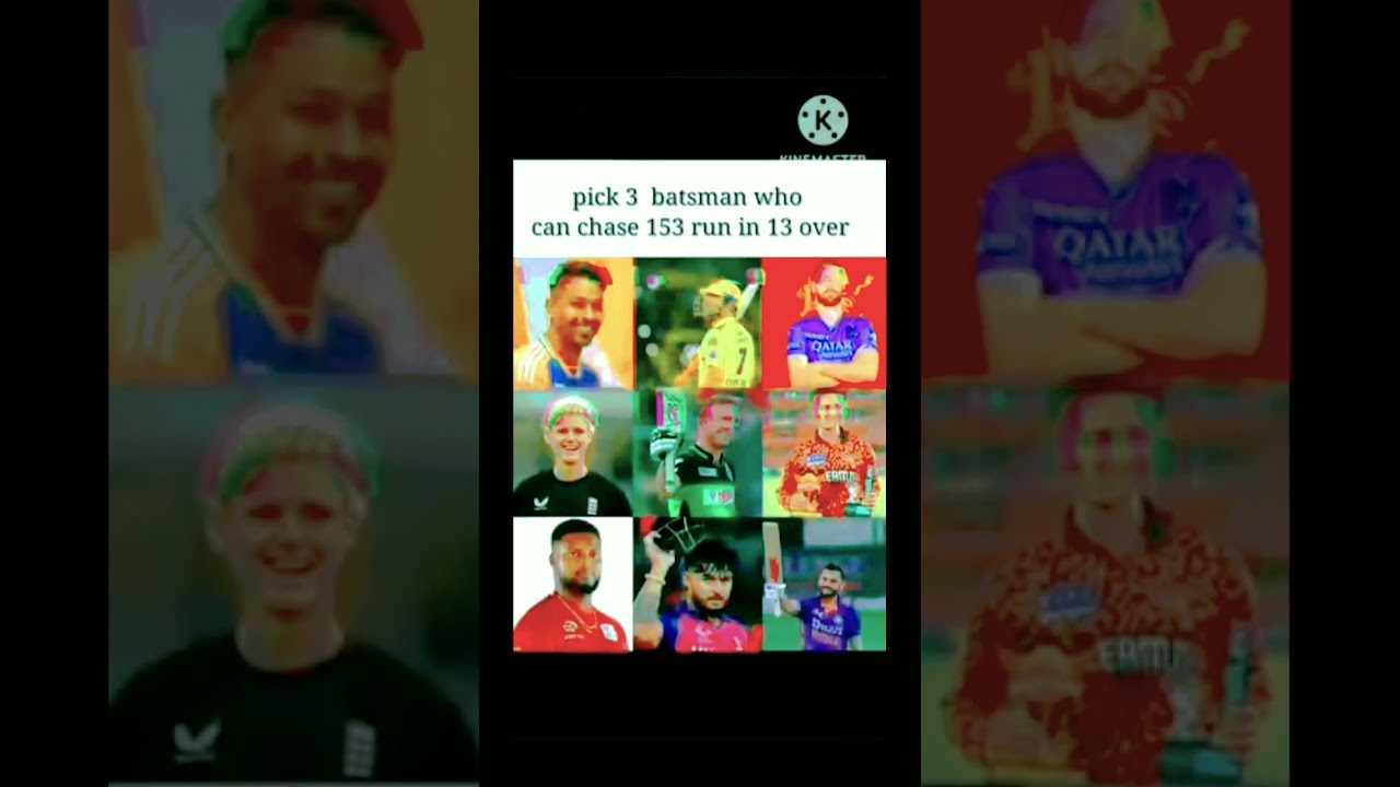 pick 3 batsman who run chase 153 runs in 13 over😈😈😈 
