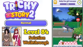 Tricky Story 2 Brain Twist Normal Level 84 Help the girl escape Solution Walkthrough