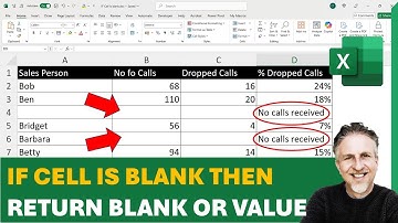 Excel ISBLANK - IS CELL EMPTY? IF Blank Return Blank & Ignore Formula
