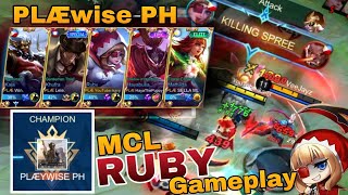 MCL RUBY GAMEPLAY | ikanji and with the new TIKTOK Squad | PLÆWISE PH | MOBILE LEGENDS