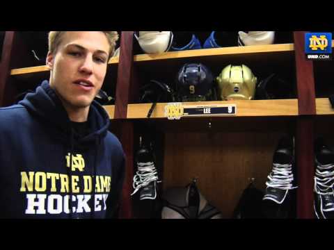 Notre Dame Hockey - Anders Lee Locker Room Tour
