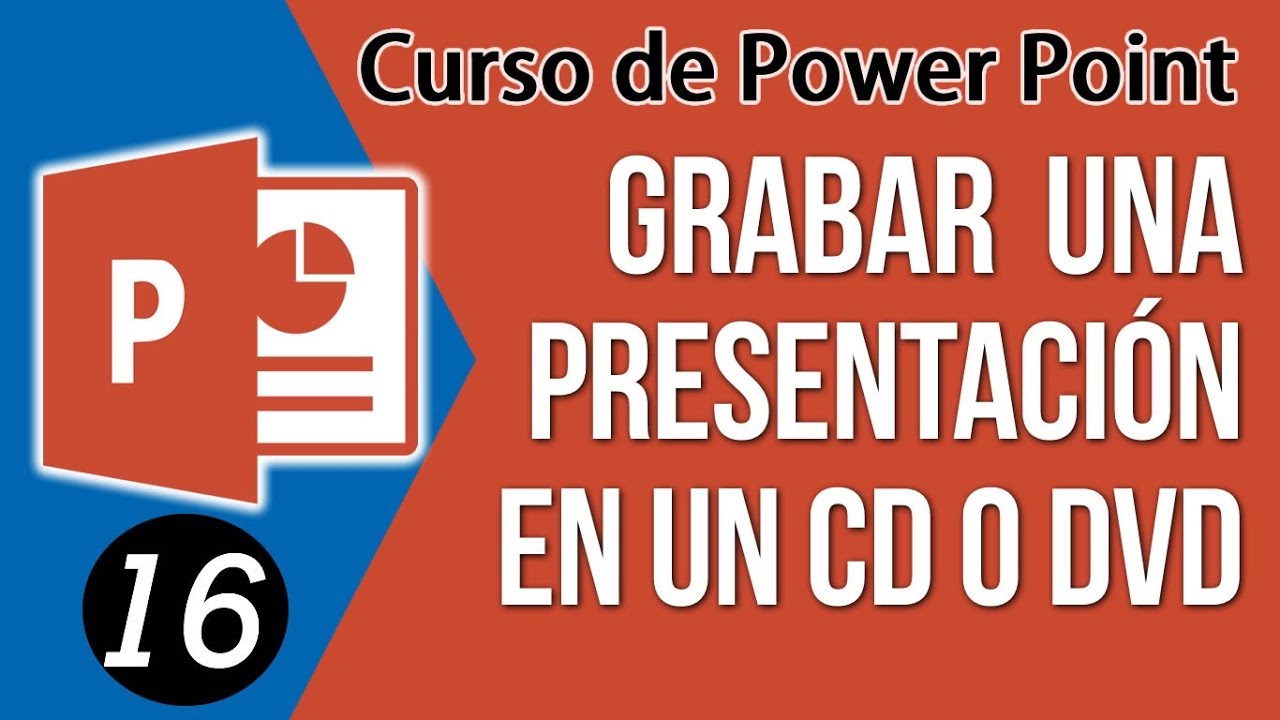 Como GRABAR una Presentacion de PowerPoint en un CD - YouTube