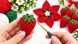 I Can’t Believe This Is Crochet! 🍓😍 The Cutest Strawberry Ever