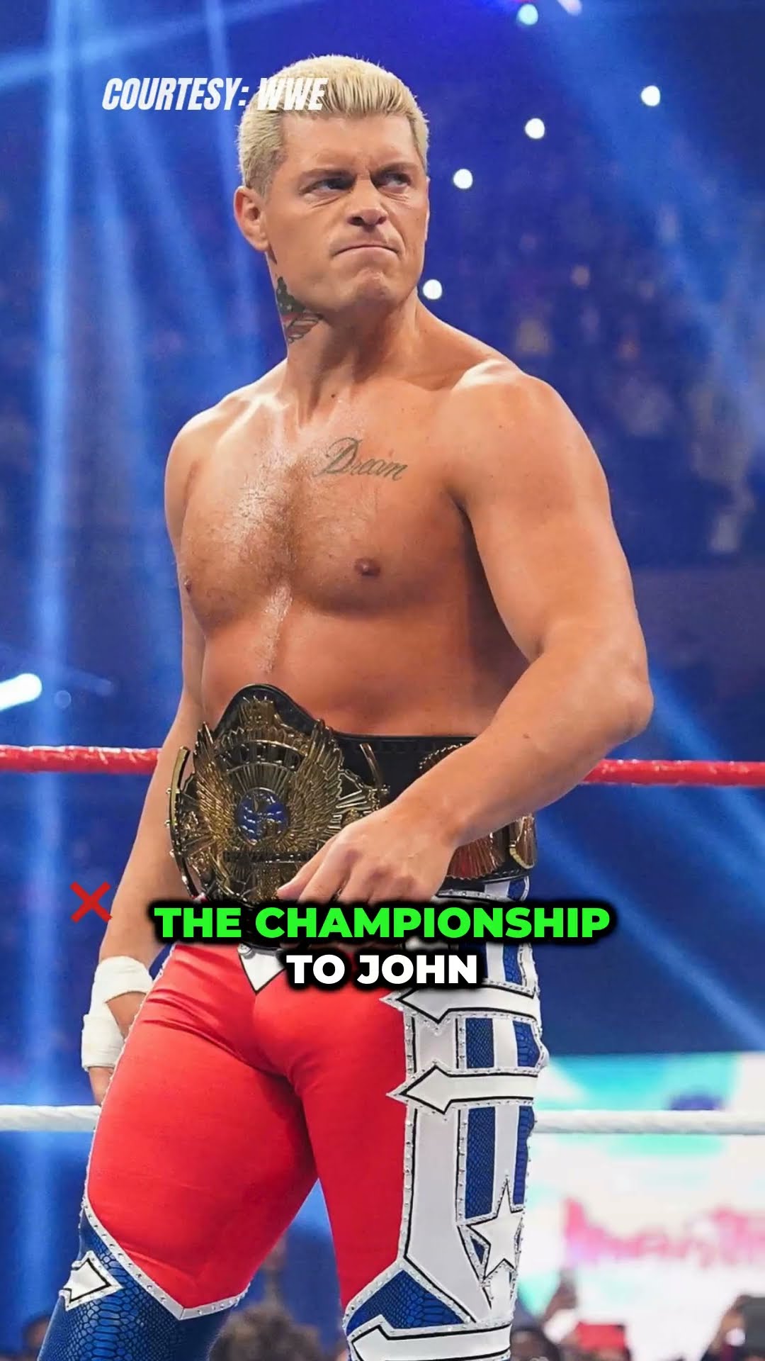 Cody Rhodes to lose his title Could Cena finally break Ric Flair’s record #CodyRhodes #shorts