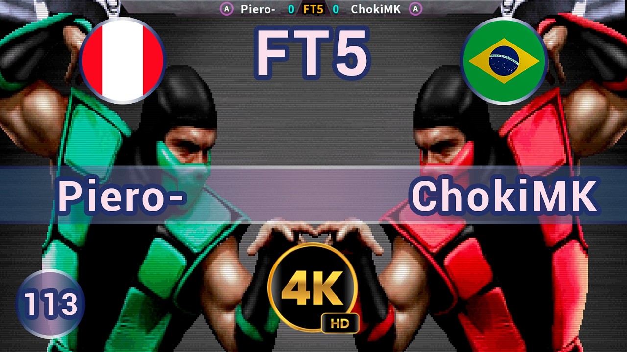 UMK3 - 🇵🇪 Piero- vs ChokiMK 🇧🇷 FT5 / 4K 60 FPS #umk3 #ultimatemortalkombat3#t99hex #t99h #team99hits
