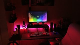 JTG [PC DESK SETUP  RGB LIGHT SHOW SHORT CLIP]