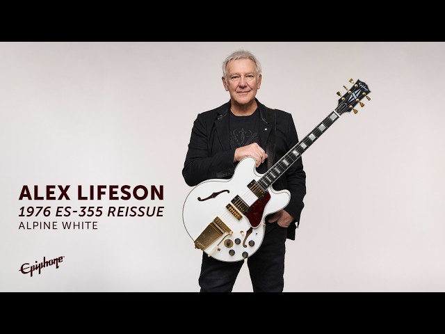 Introducing the Epiphone Alex Lifeson 1976 ES-355 Reissue - YouTube