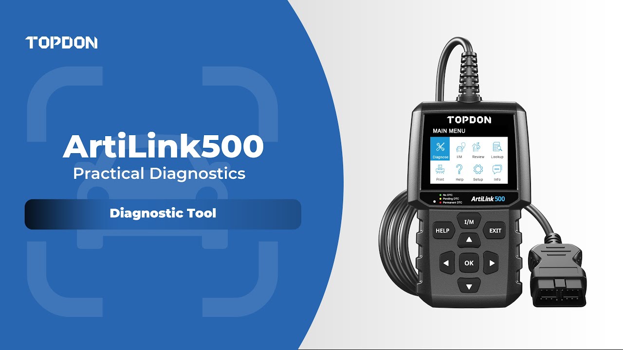 TOPDON ArtiLink500 | OBDII Code Reader - YouTube