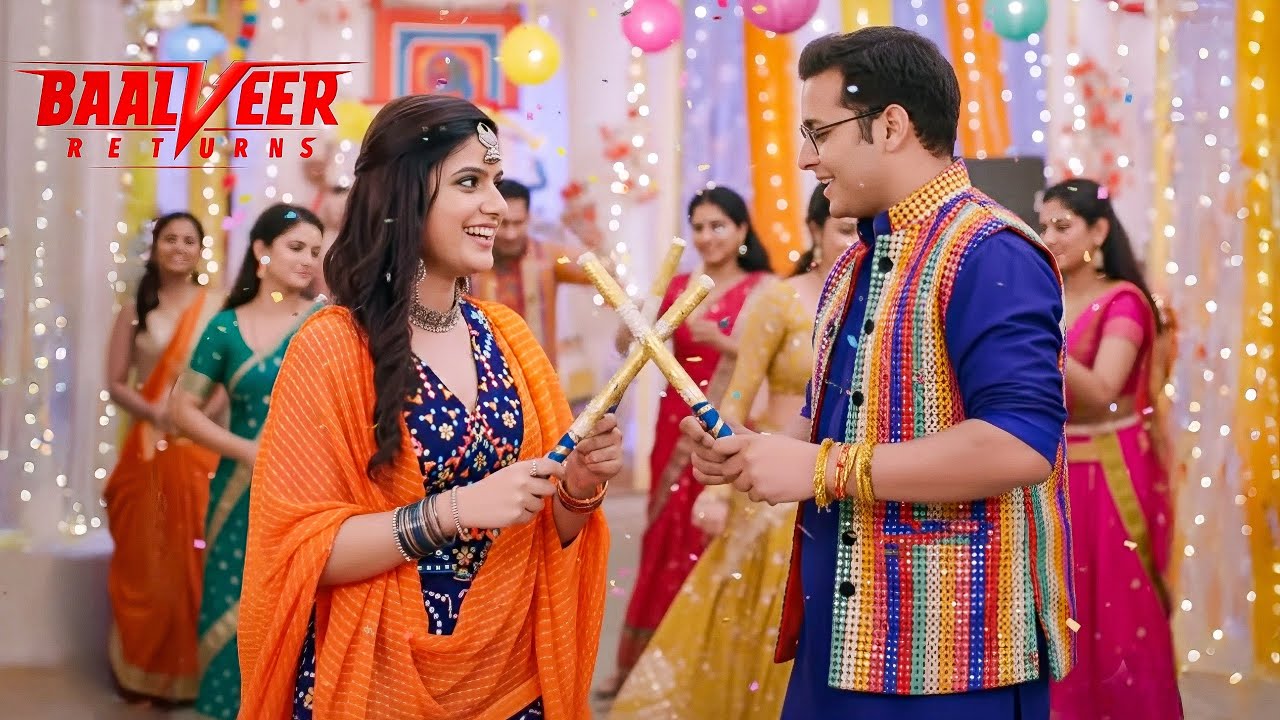 Ananya और Baalveer ने मचा दिया Dandiya Stadium में धूम ! ||  Baalveer Returns ||
