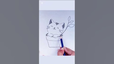 Easy Cat drawing #kitten #drawing #shorts #short #viralshorts