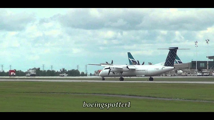 Emergency Landing | Porter Airlines Dash-8 Q400 and emergency crews @ Ottawa Int'l Airport