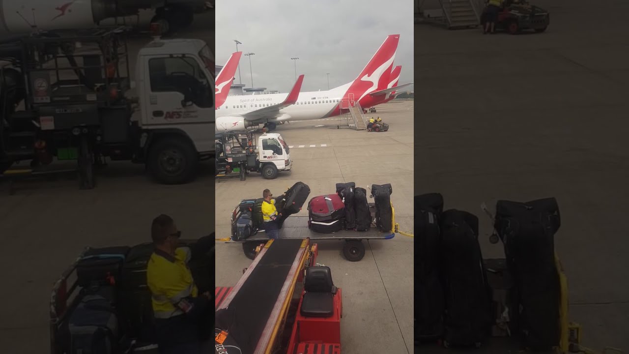 Baggage handling bikes at the airport