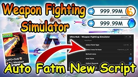 Roblox Weapon Fighting Simulator Script #2 - Auto Farm GUI & More 2022