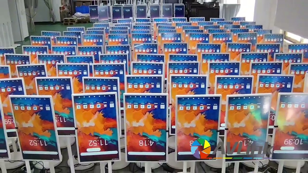 Avlink 32inch 24inch portable smart TV mobile rechargeable LCD display factory price 