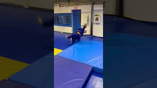 Young kids learning movement Judo throws