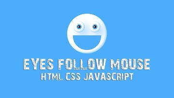 Animated Eyes Follow Mouse Cursor Using HTML, CSS & JavaScript @NikhilsCode