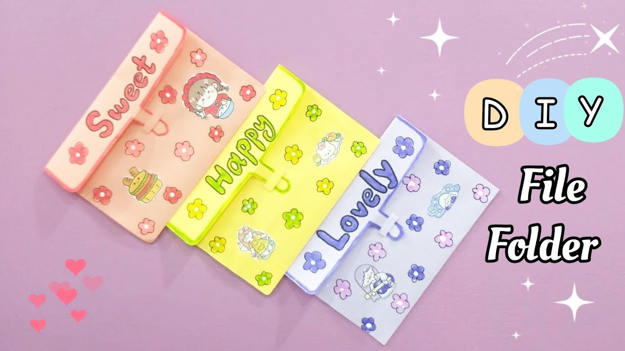 How to make file folder|diy file folder |paper craft idea|easy paper ...