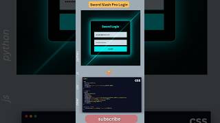 ⚔️ Sword Slash Login UI 🔥 Insane Anime Effect | HTML CSS JS 💻 #WebDesign #Frontend #Coding #AnimeUI