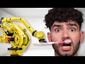 Lego Toothbrush Battle: Worlds Largest vs $2,000 Robot !!