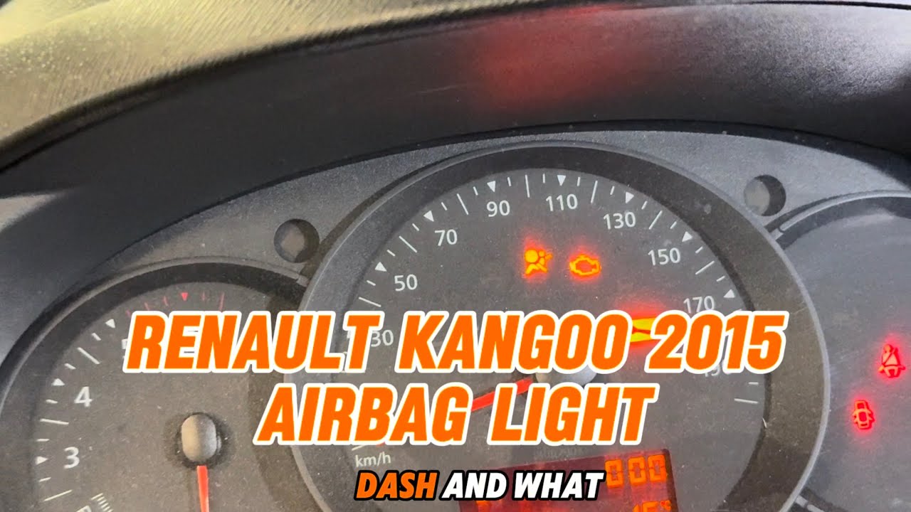 Renault Kangoo airbag light fault, how to repair airbag light instrument cluster 