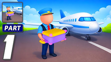 Airport Rush 3D - Gameplay Walkthrough Part 1 - Manage Flights Fast (iOS, Android)