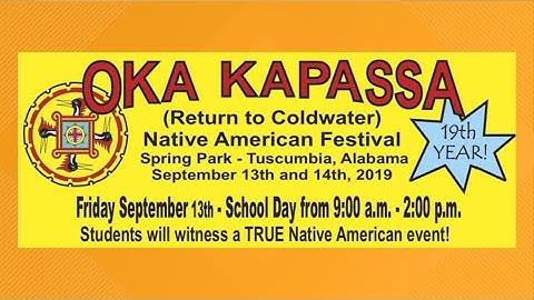 Oka Kapassa Festival to illuminate vibrant cultural history in Tuscumbia