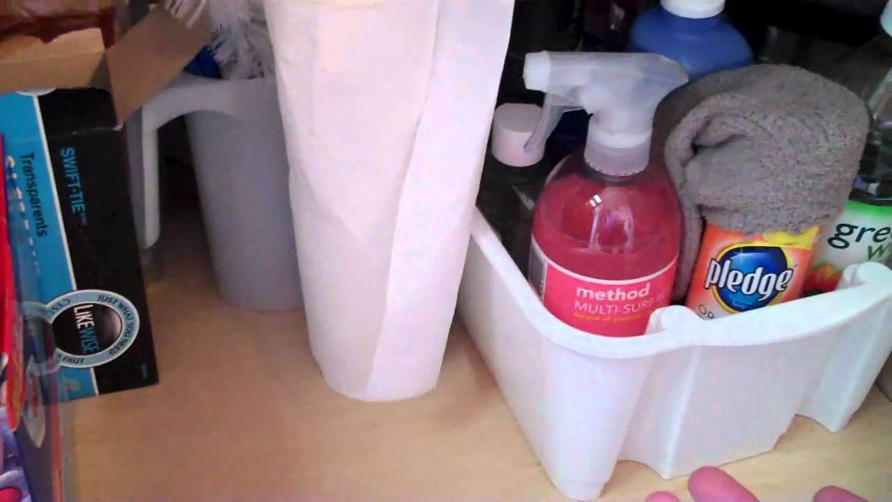 Organizing Tip of the Day Garbage Can Tip and Under the Sink YouTube