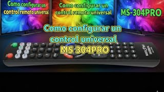 Control Universal Ms-304Pro En 1 Paso Programar Sin Códigos Programación Automática Fácil