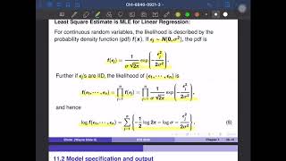 6840-09-21-5: Linear models - Least square estimator as MLE