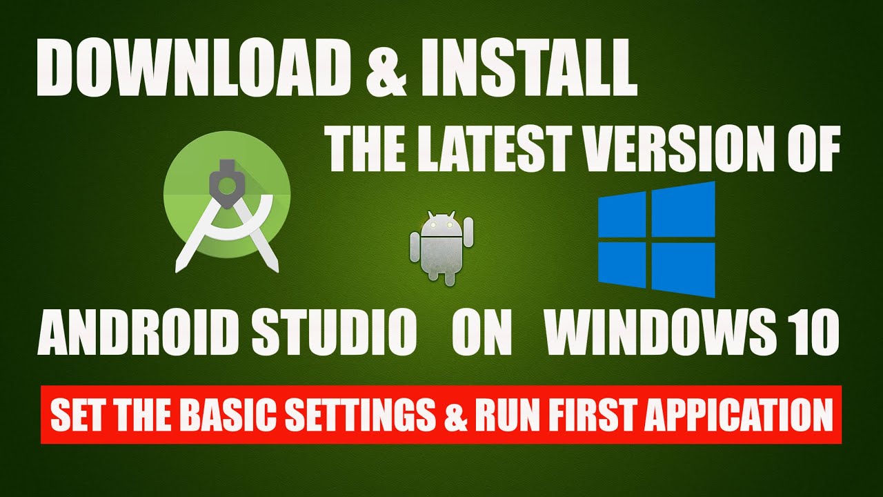 How to Install Android Studio on Windows 10 - YouTube
