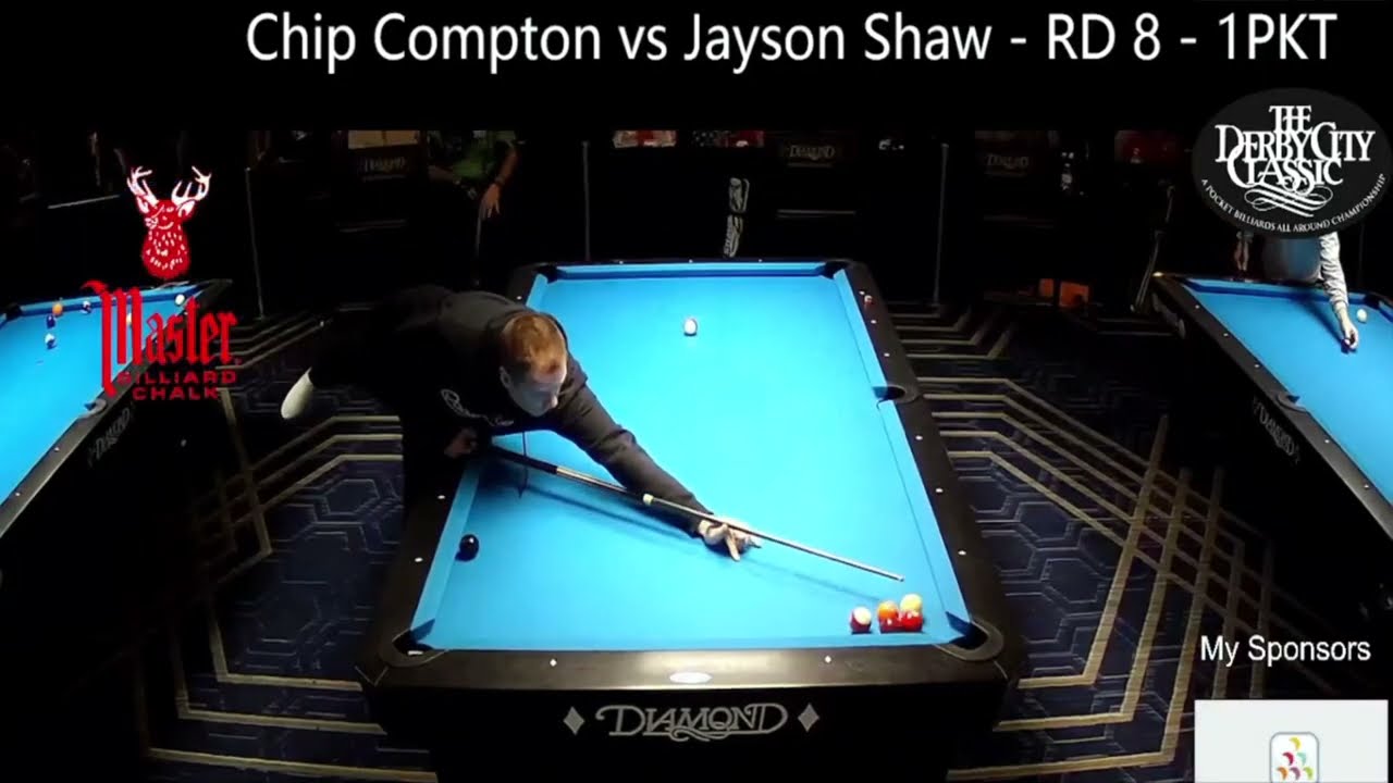 1PKT THRILLER! Pool Superstar Jayson Shaw VS. Chip Compton - Round 8 Showdown!