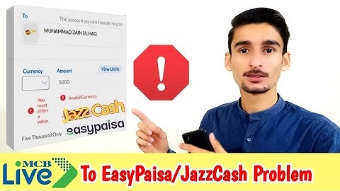 MCB to JazzCash EasyPaisa Transfer Problem | Add JazzCash and EasyPaisa Account in MCB Live App