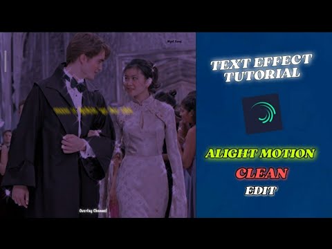TEXT EFFECT TUTORIAL / ALIGHT MOTION CLEAN EDIT - YouTube