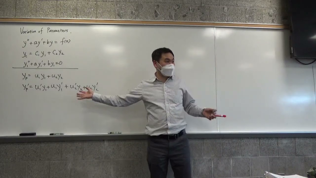 From Cramer's Rule to Variation of Parameters Formula