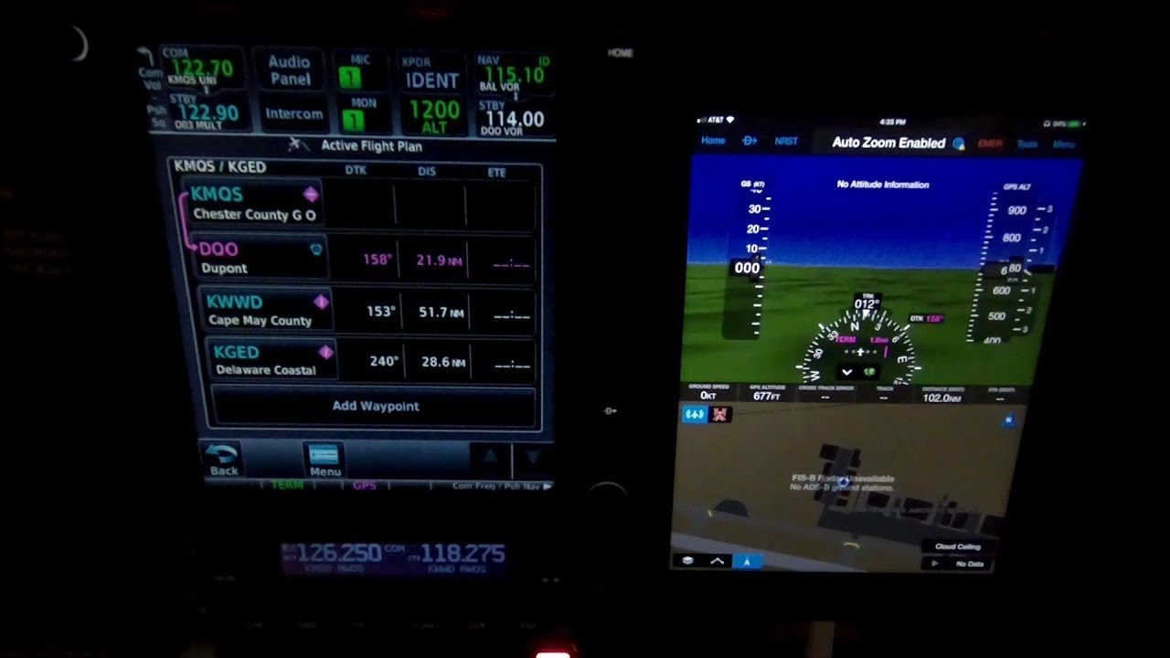 Garmin Flight Stream 510 Demo YouTube