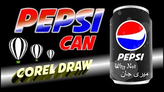 How to Create Pepsi CAN | Logo in Corel Draw | Corel x8 | Logo Design | screenshot 3