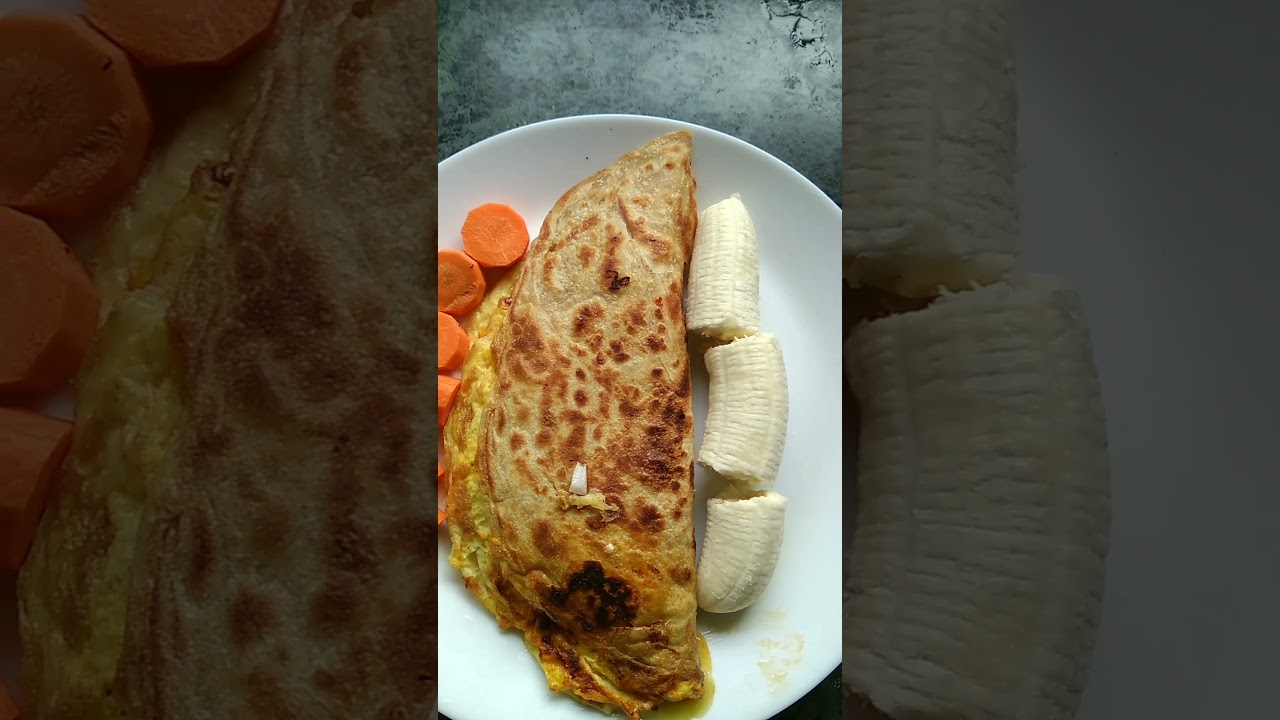 Eggs paratha with parmesan cheese | healthy food