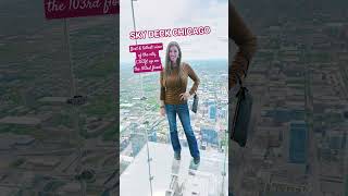 Chicago Views from the 103rd GLASS FLOOR LOOKOUT👀 Sky Deck at the Willis Tower