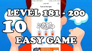 Easy Game Brain Test Level 181 - 200 Answer Gameplay Walkthrough Android IOS