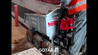 Self-propelled dump truck rental 6x6 AC 600M - GOTAS - Construction tools rental