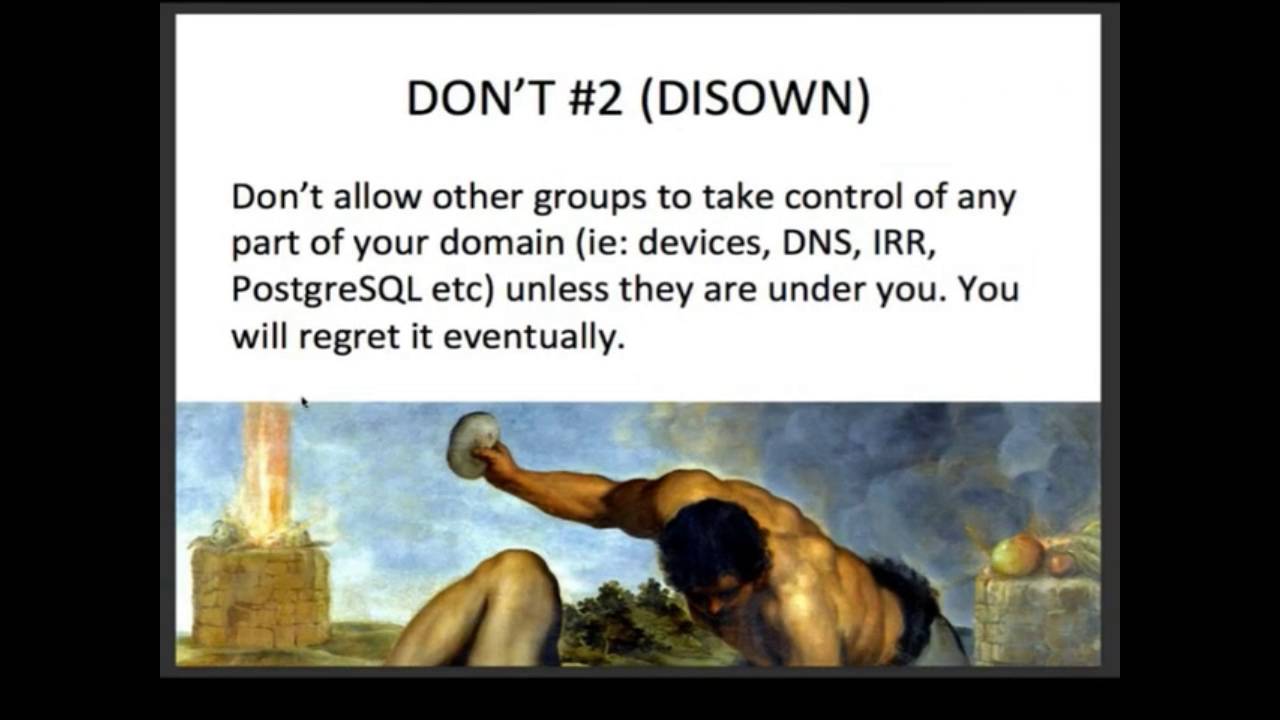 Netnod Spring Meeting 2016 - Network Automation Do's and Don'ts