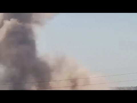 شاهد | صور تظهر تصاعد أعمدة الدخان فوق شمال غزة