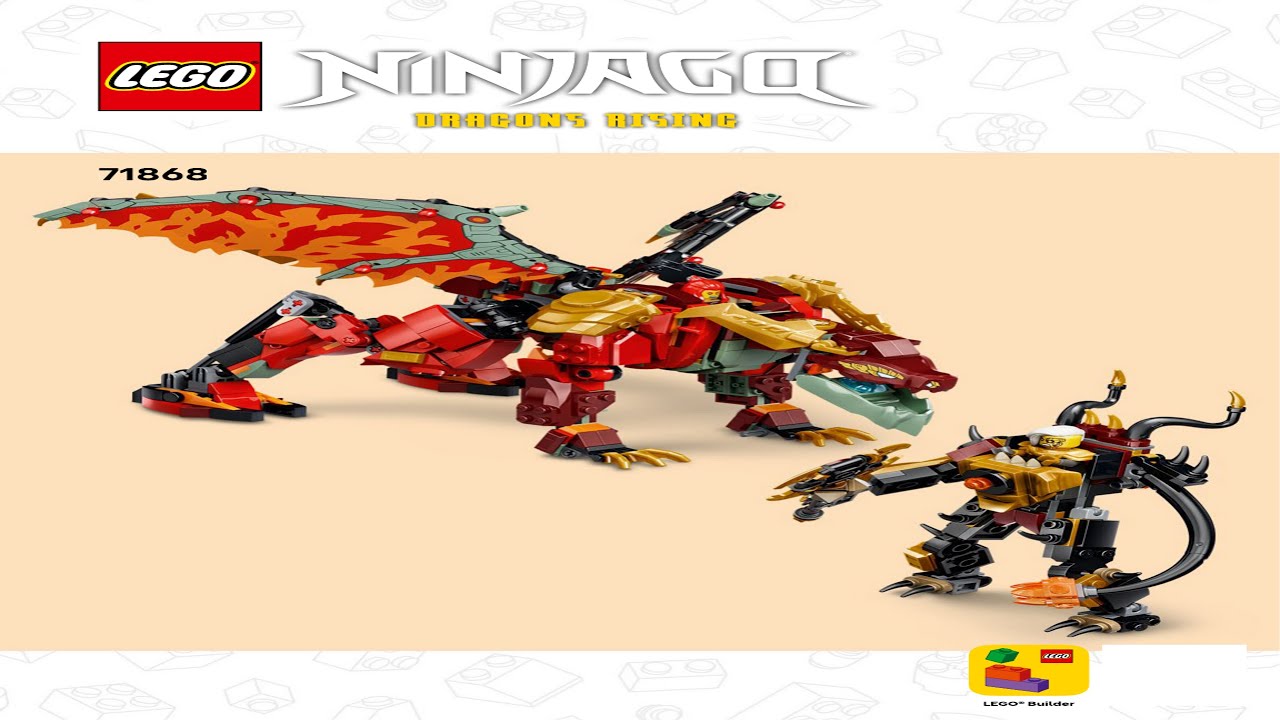 Wyldfyre's Transforming Dragon Mech LEGO instructions