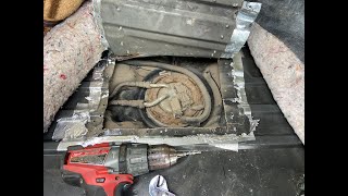 OldGuyDIY 1 Hour Replace 2003 NBS Tahoe Suburban Fuel Pump w Failed Gauge Cut Floor Don't Drop Tank