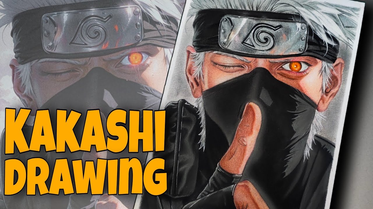 Kakashi hatake drawing 🔥, color pencil drawing || Rahul chauhan Arts 