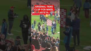 ARSENAL FANS CLSP FOR MIKEL ARTETA #yt #football #arsenal #shorts #coyg #arsenalfans #arsenalnation