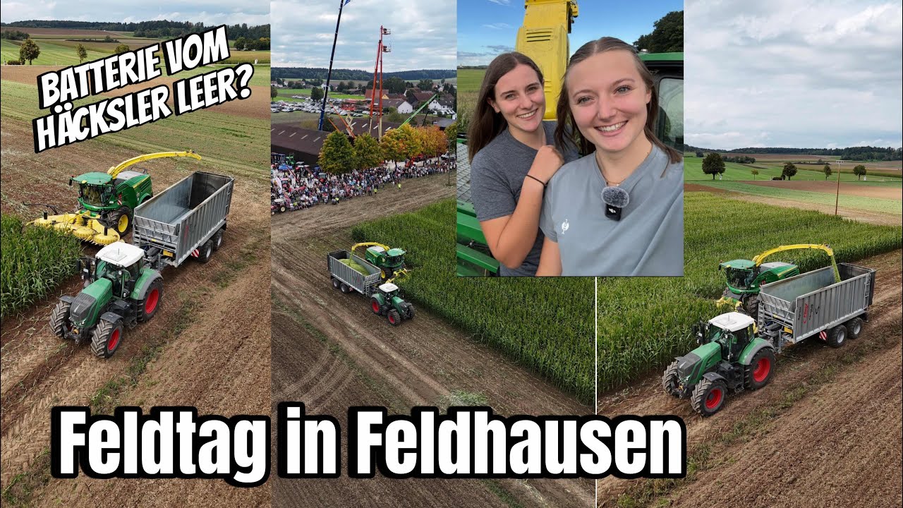 Трудности на старте на полевом дне в Фельдхаузене 😱 + уборка кукурузы 🌽 | Девушки Lohner